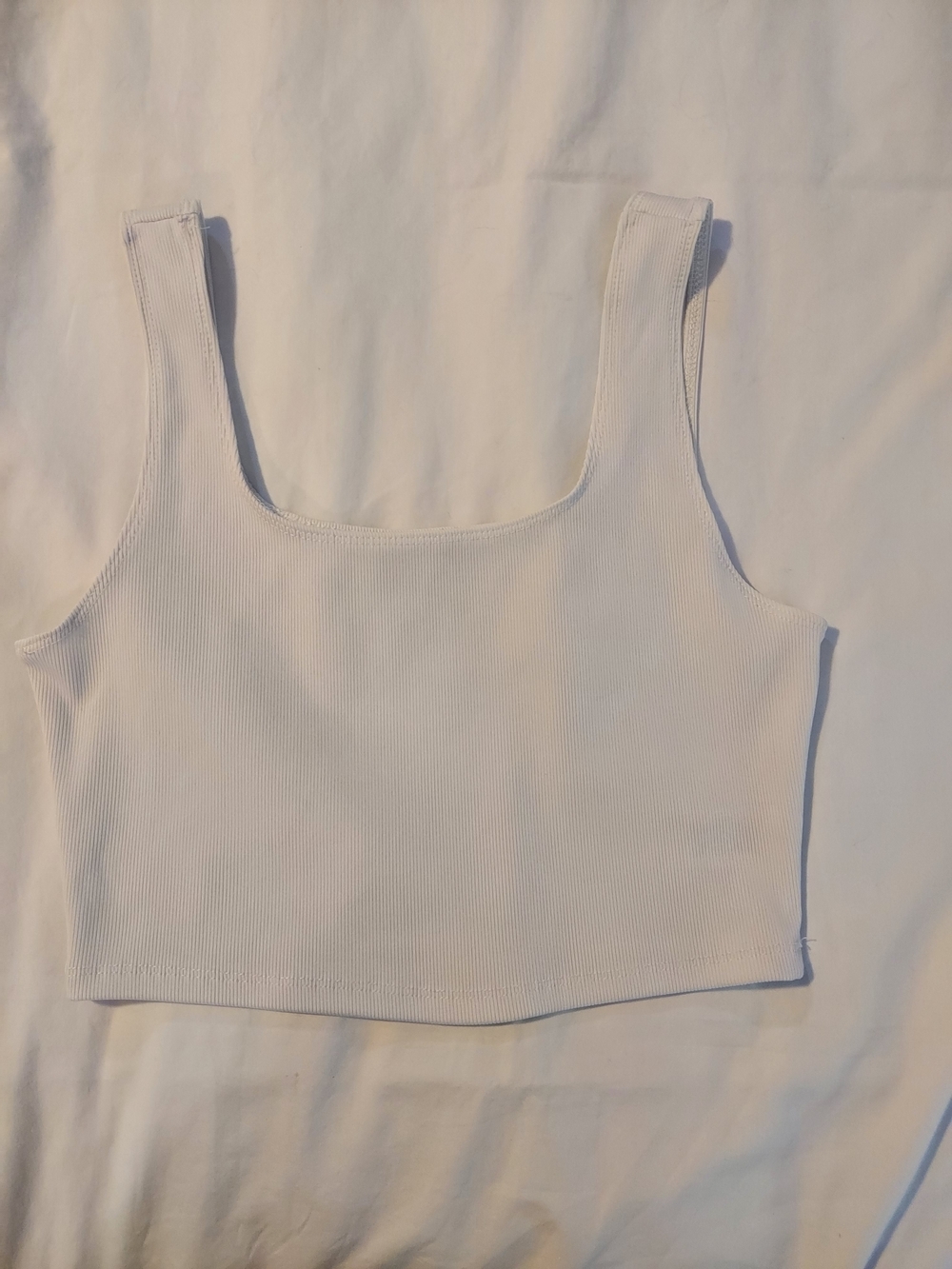 FP Movement Happiness Runs Square Neck Crop Tank - White - Picture 9 of 9